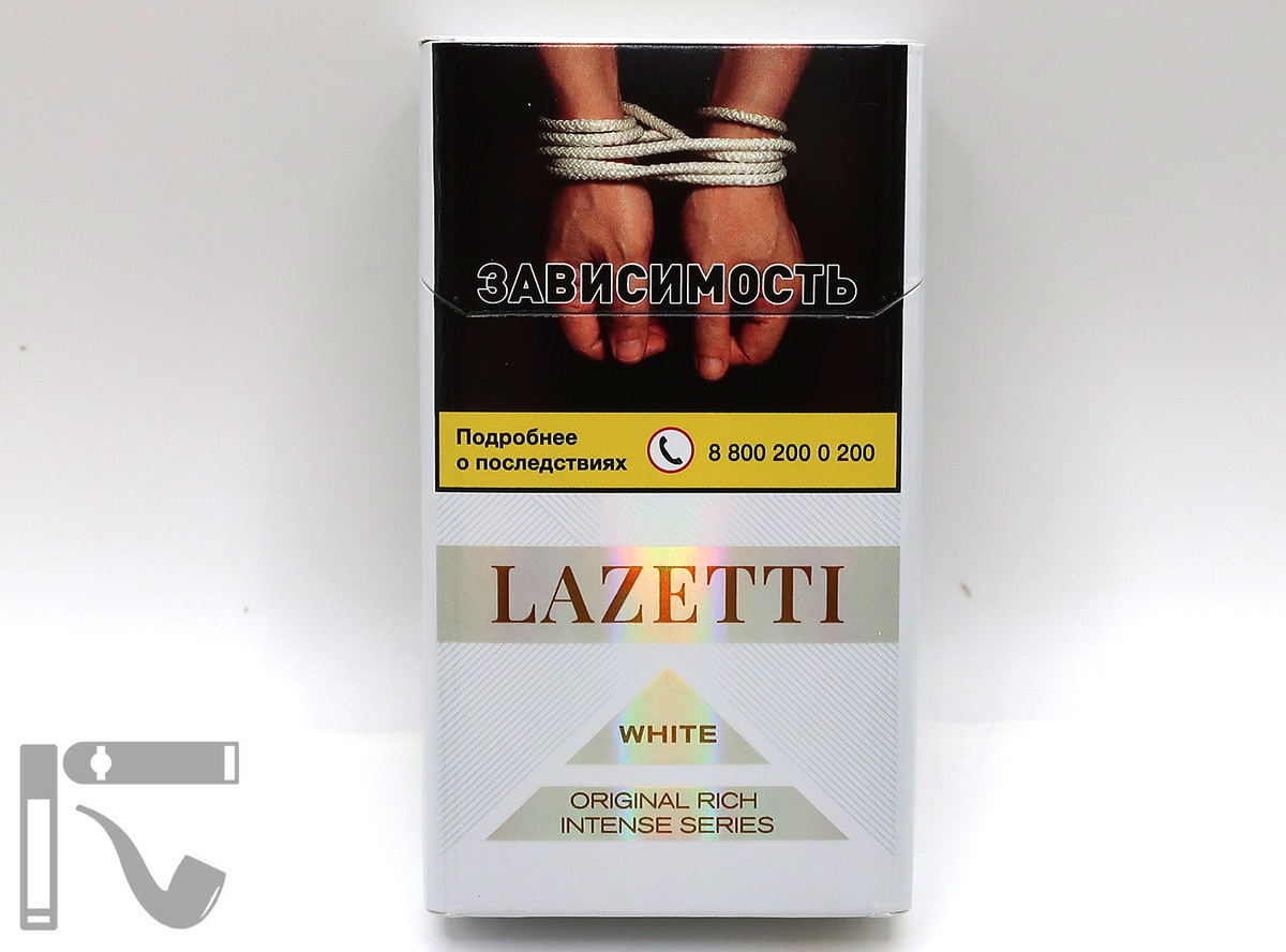Сигареты Lazetti White. Фото: © канал "Уголок Курильщика"