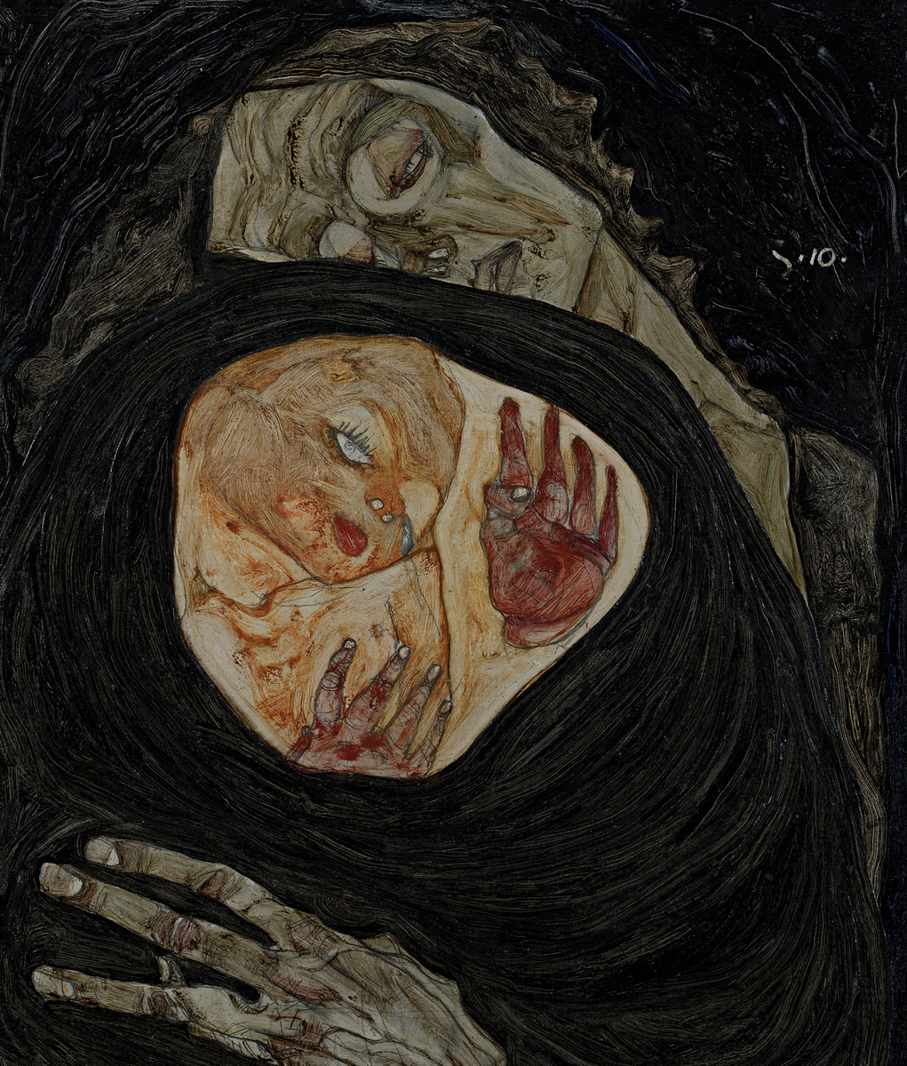 / Эгон Шиле, "Мёртвая мать", 1910 г. /