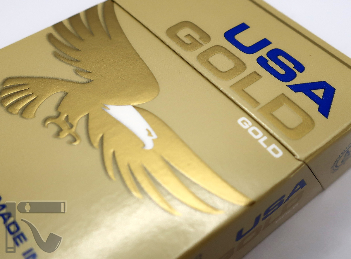 Сигареты USA Gold Gold. Фото: © канал "Уголок Курильщика"