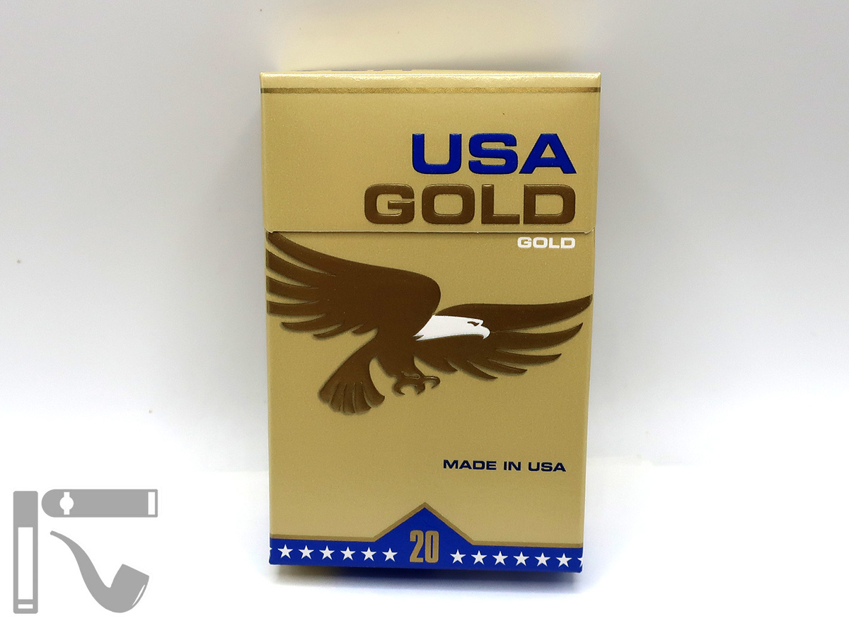Сигареты USA Gold Gold. Фото: © канал "Уголок Курильщика"