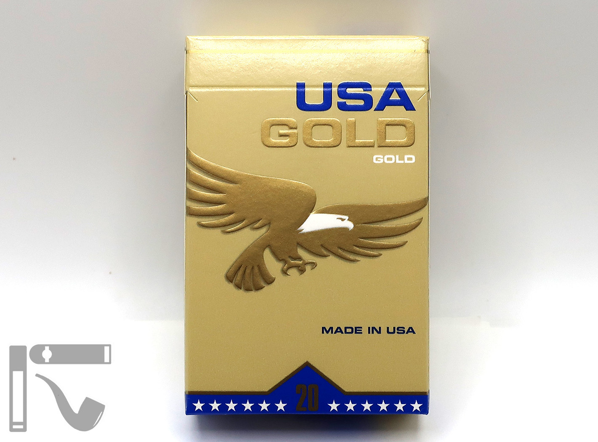 Сигареты USA Gold Gold. Фото: © канал "Уголок Курильщика"