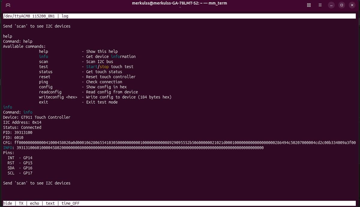 Работа в терминале