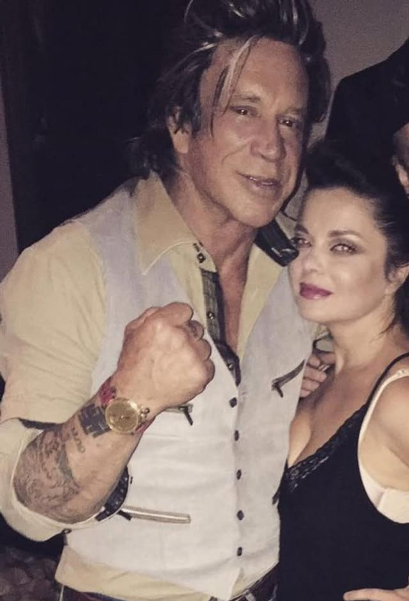    Микки Рурк и Наташа Королёва. Фото: Инстаграм (запрещён в РФ)