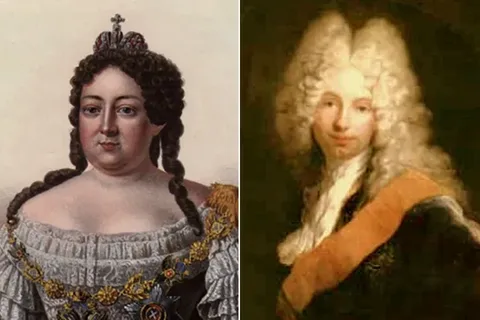 Анна Ивановна-племянница Петра I и герцог Курляндский Фридрих Вильгельм  Из картинок Яндекса