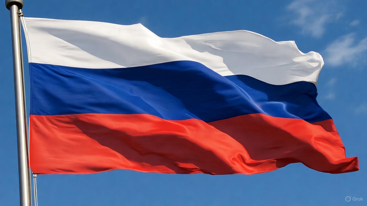    Флаг России возвращается на международные соревнования. Фото: ИИ