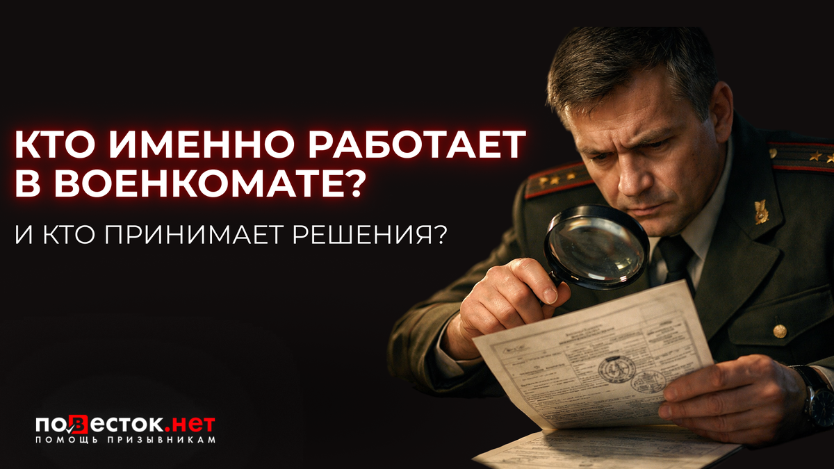 Кто именно работает в военкомате и кто принимает реальные решения