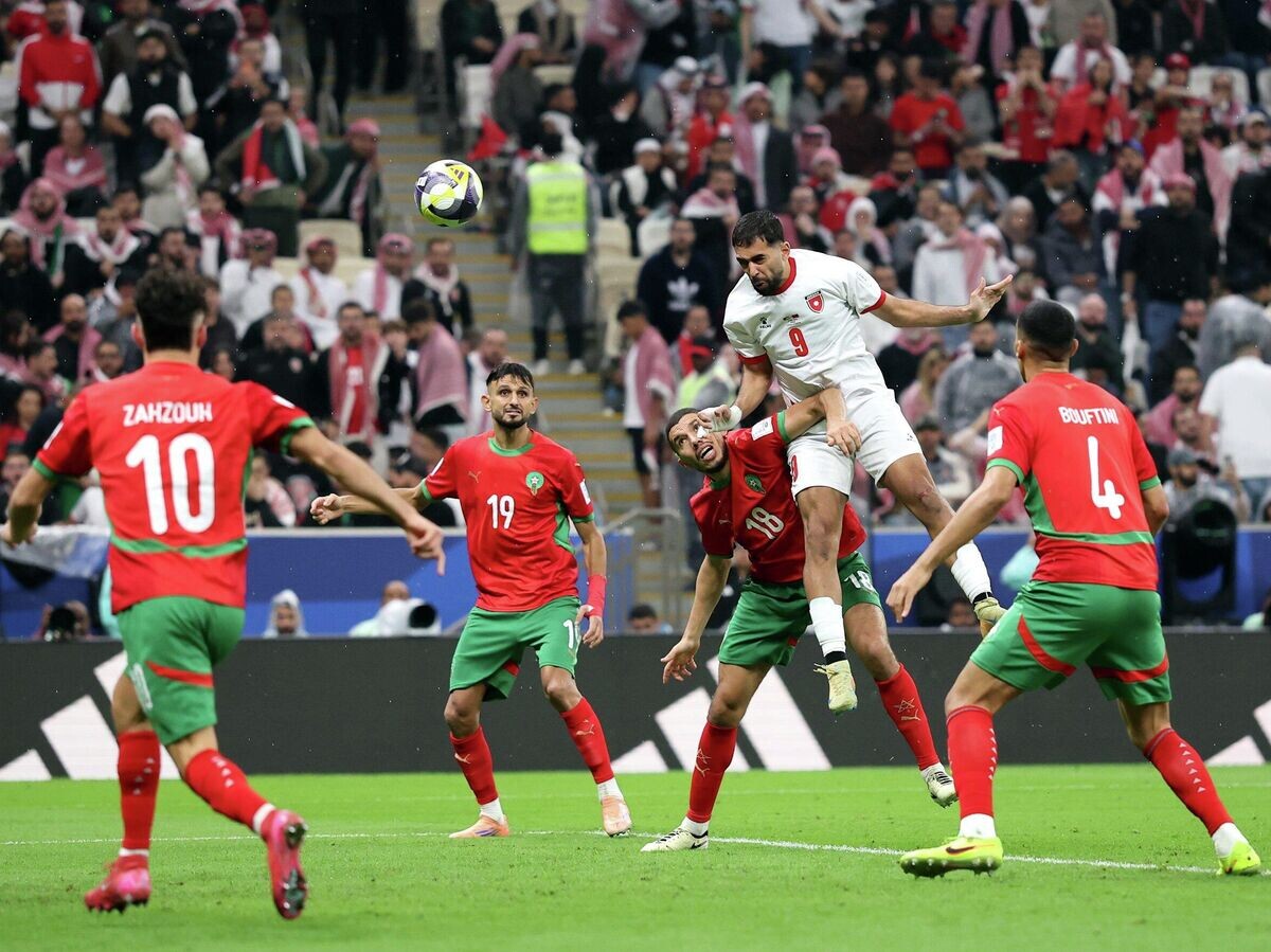    Сборные Марокко и Иордании в финале Кубка арабских наций | © Фото : Соцсети ФИФА