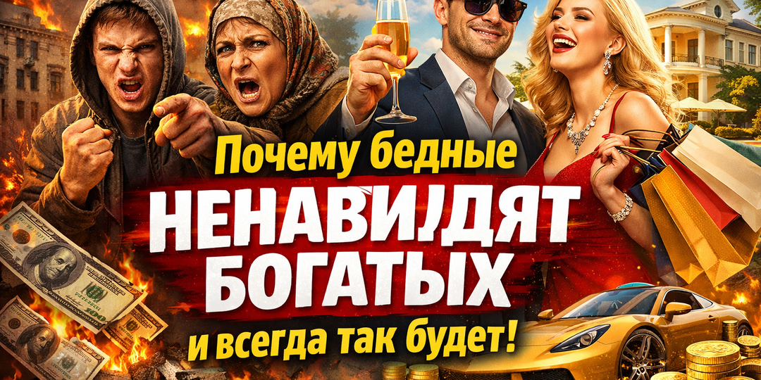 Почему бедные ненавидят богатых (и всегда так будет)