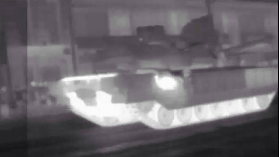 Пример чёрно-белого тепловизионного канала