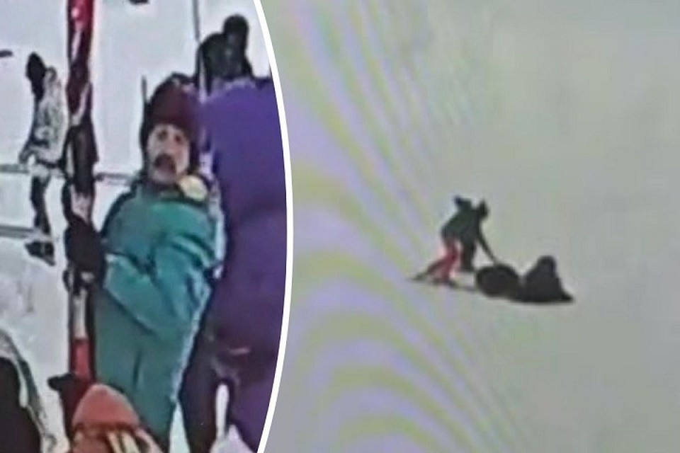    Личность лыжника удалось установить. Фото: скриншот видео