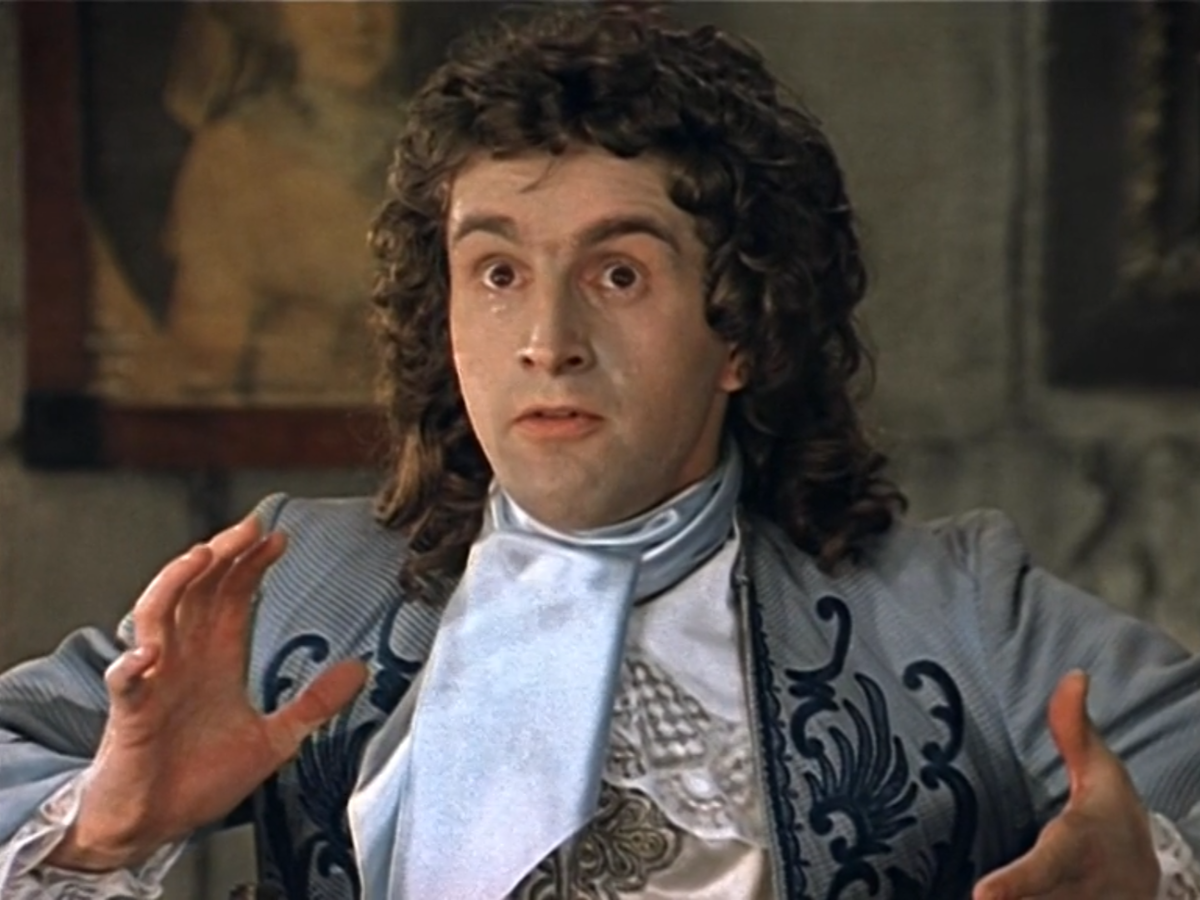 Кадр из кинофильма "Тот самый Мюнхгаузен", 1979 г., режиссер Марк Захаров, сценарист Григорий Горин, композитор Алексей Рыбников (скриншот)