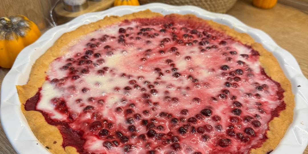 Рецепт брусничного пирога 🥧