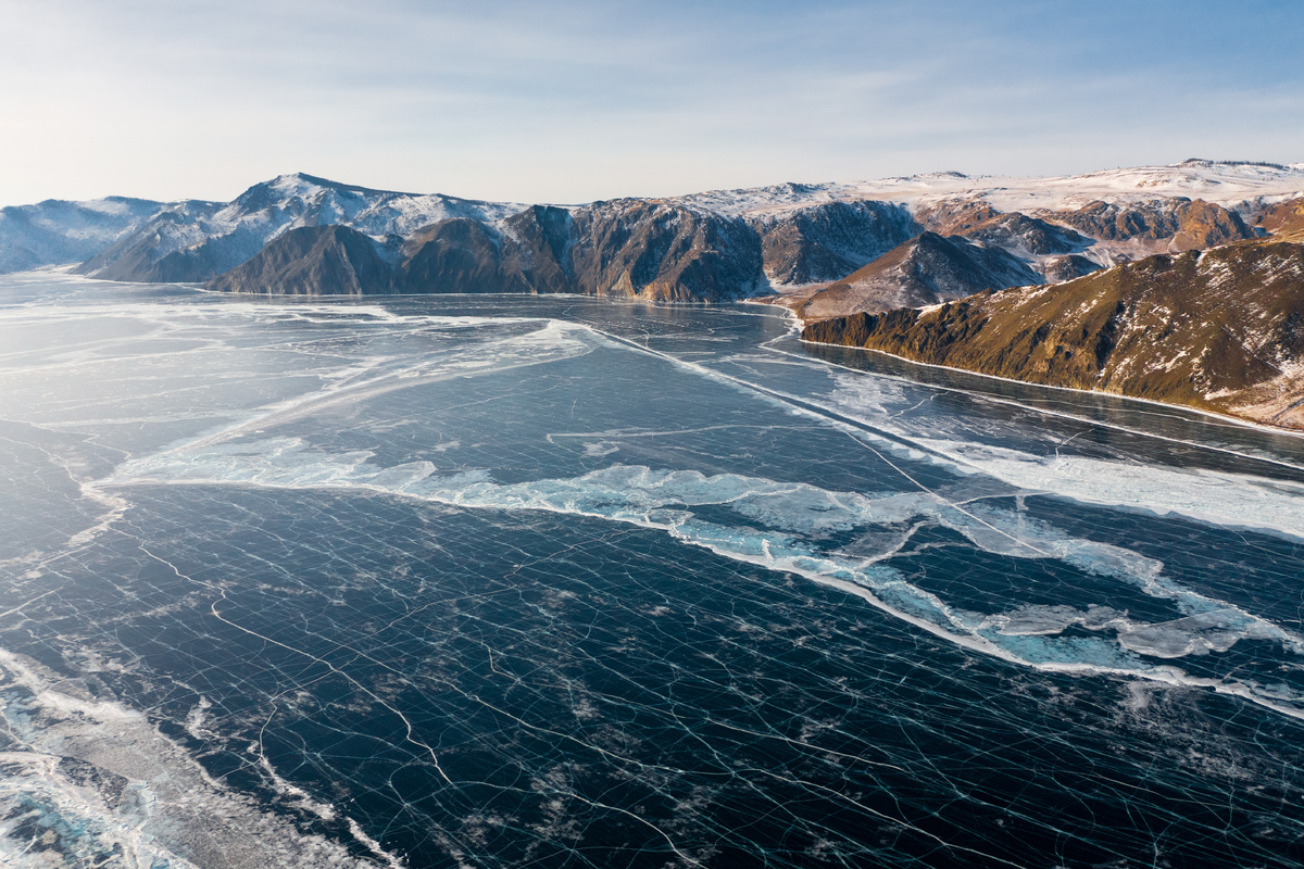 Байкал, вид с высоты птичьего полета