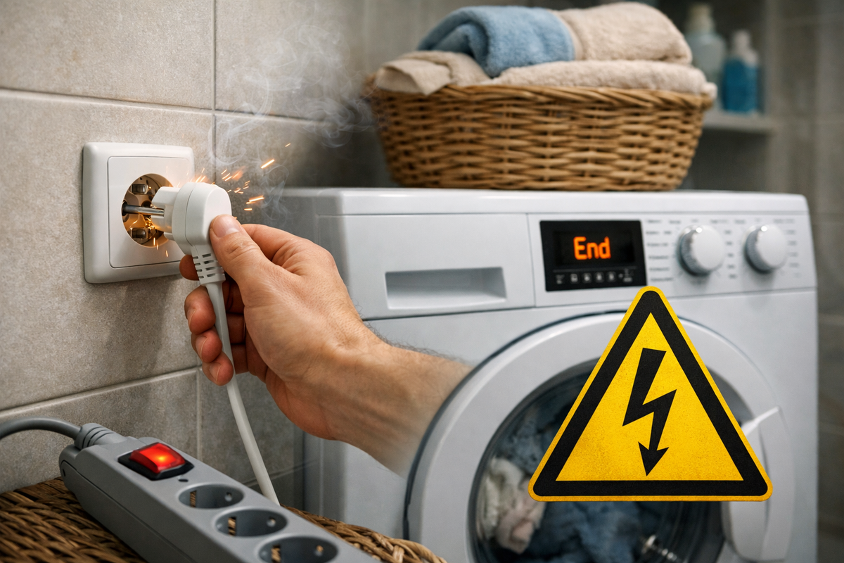 Предупреждение о безопасности при стирке