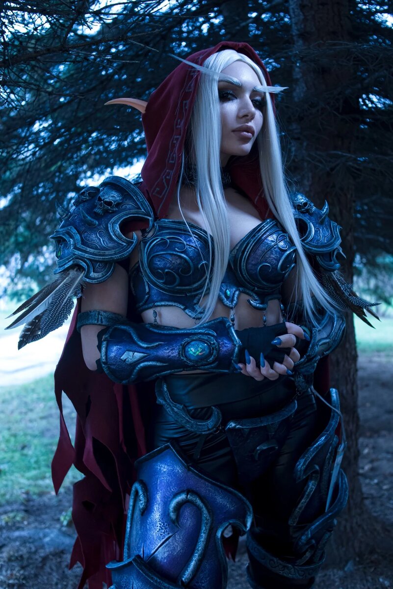 Сильвана Ветрокрылая - косплей от Akumura + Концепт-арт от StockSnap