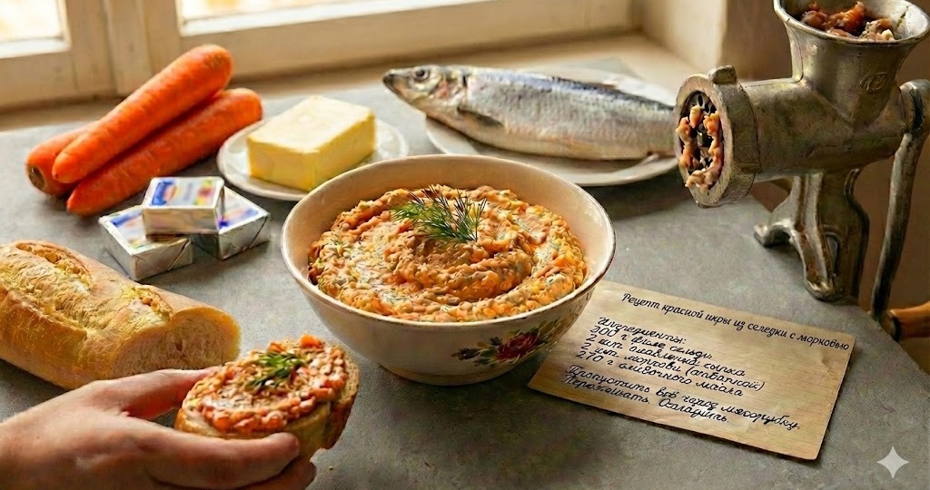 Рецепт из детства: папа всегда готовил нам такую „икру“, а теперь готовлю я. Дешево, просто и очень вкусно!