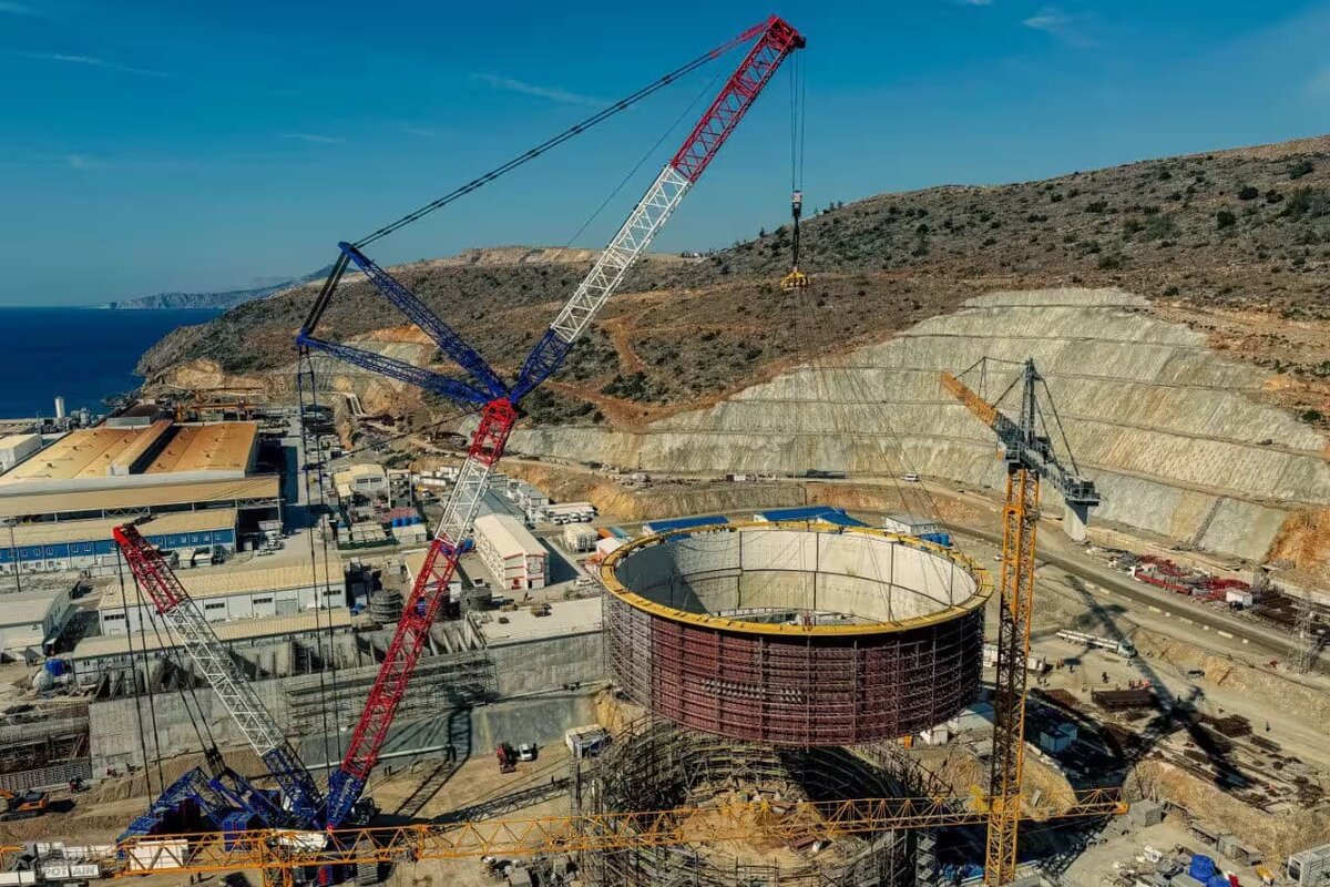   Строящаяся в Турции АЭС «Аккую»