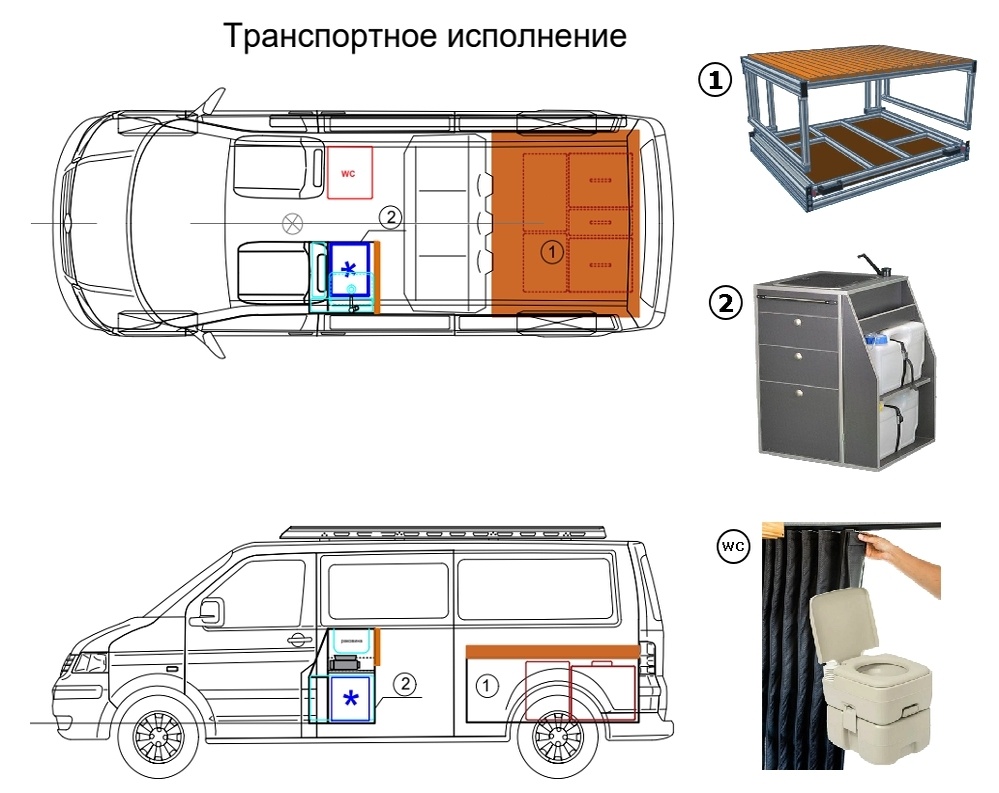 Кемпервен VW T6 Long 