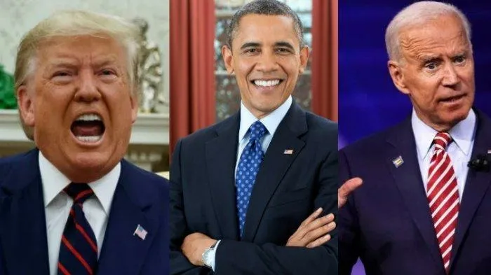 Фото ресурса wartakota.tribunnews.com/Donald Trump vs Obama-Biden