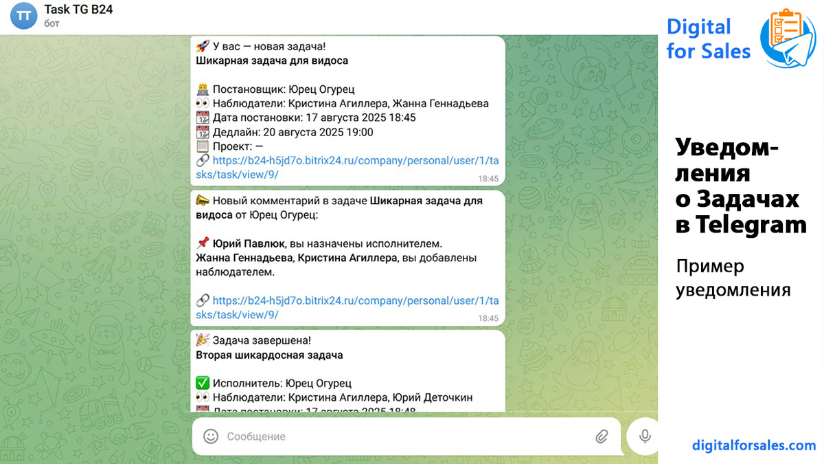 Почему в Telegram продолжают приходить уведомления о комментариях к задачам Битрикс24 и как решить эту проблему с помощью правильной логики уведомлений.