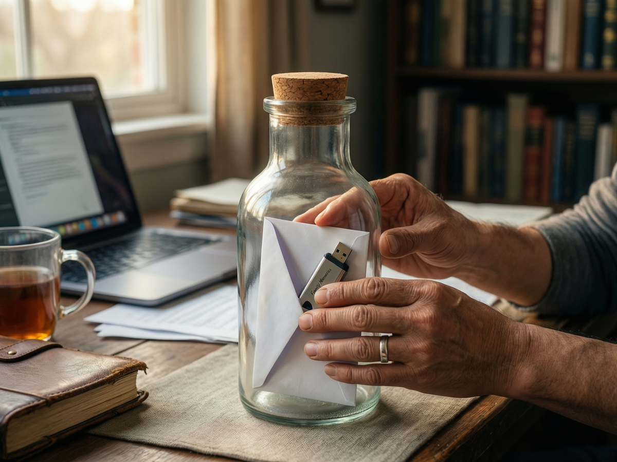 Бросьте эту бутылку в море времени. Пусть ваша любовь найдёт своего адресата.