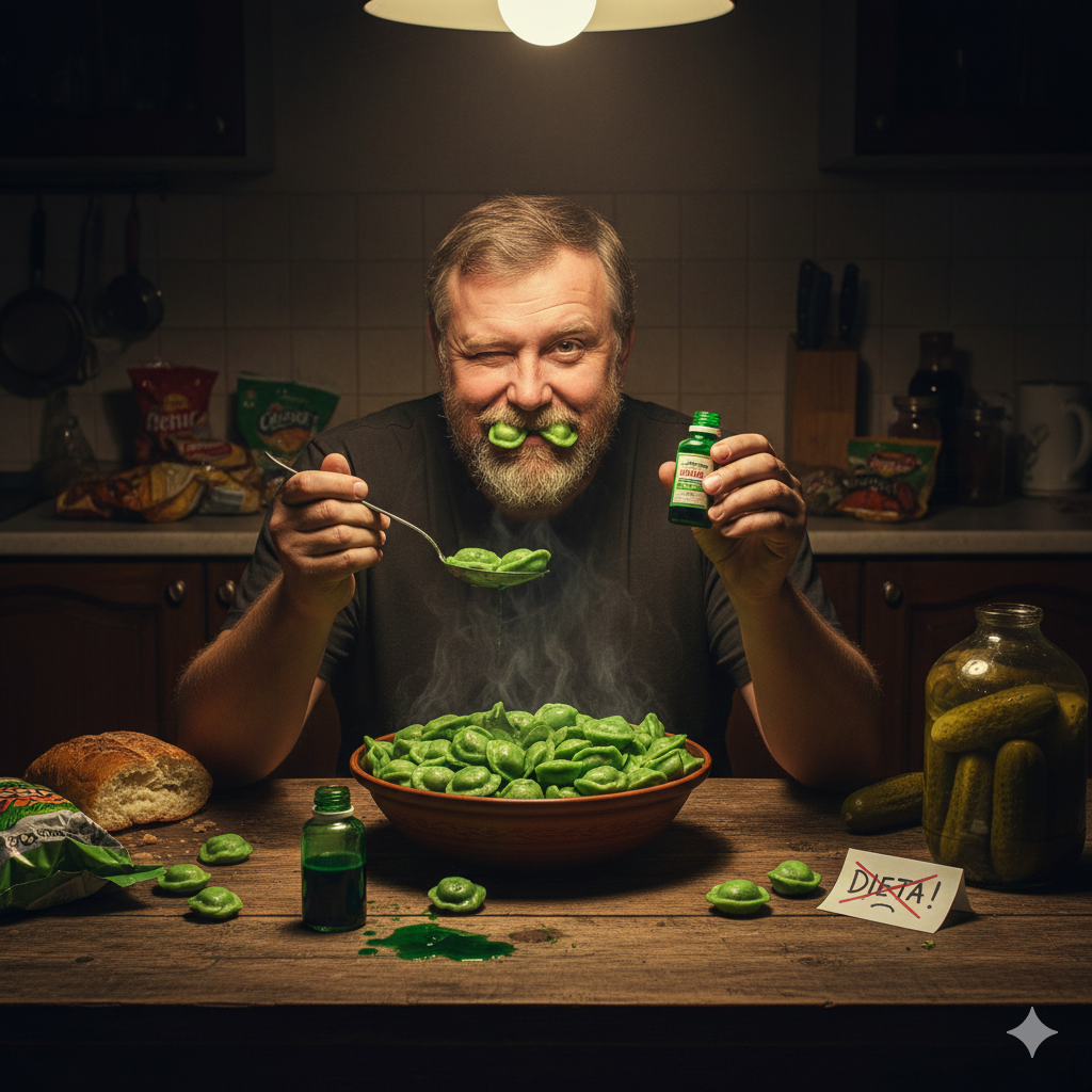 А ТЕПЕРЬ СМЕШНО?
1. Про мужика в огороде Сосед кричит через забор: — Михалыч, ты чего это вчера в огороде в три часа ночи с фонариком ползал? — Да понимаешь, услышал, как морковка хрустит. Думал — зайцы... — И что, поймал? — Нет, оказалось, это мои суставы так скрипят, когда я решил просто за укропом нагнуться!

2. Про мужа на кухне Жена кричит из комнаты: — Вася, ты что там на кухне так долго делаешь? — Чай пью! — А почему ложечка так громко об стакан бьется? — Так я сахар размешиваю! — Вася, не ври! Я слышу, как ты сахар размешиваешь об крышку кастрюли с котлетами!

3. Про мужика на заправке Мужик заправляет старенькую «Ладу», подходит к кассе: — До полного! Кассирша смотрит на машину, потом на мужика: — Мужчина, вы уверены? А то бензин сейчас стоит дороже, чем ваша ласточка. Если я сейчас полный бак налью, вам придется машину в залог оставлять!

4. Про деда и телевизор Дед смотрит новости по телевизору, а там говорят: «В этом году жизнь станет еще лучше!» Дед вздыхает, подходит к экрану и говорит: — Слышь, милок, ты хоть адрес напиши, где эта жизнь находится, а то я уже восемьдесят лет по своему району хожу и никак этот поворот найти не могу!

5. Про мужика и диету — Привет, Петрович! Ты чего такой грустный? — Да вот, жена на диету посадила. Теперь ем только то, что зеленого цвета. — И как успехи? — Ну как... Вчера съел три килограмма пельменей. — Так они же не зеленые! — Это если без зеленки... А я нашел способ обмануть систему!