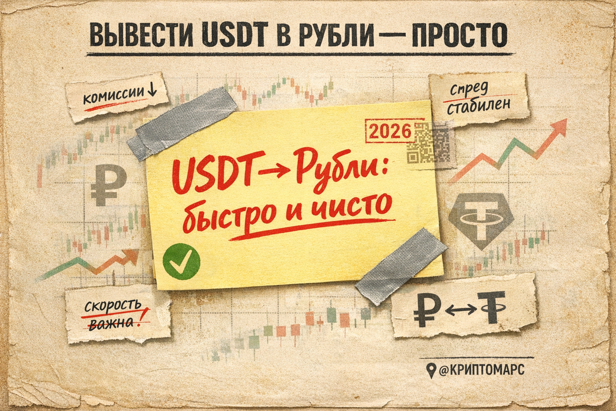    Обмен USDT на рубли с учётом комиссии и спреда Марсель