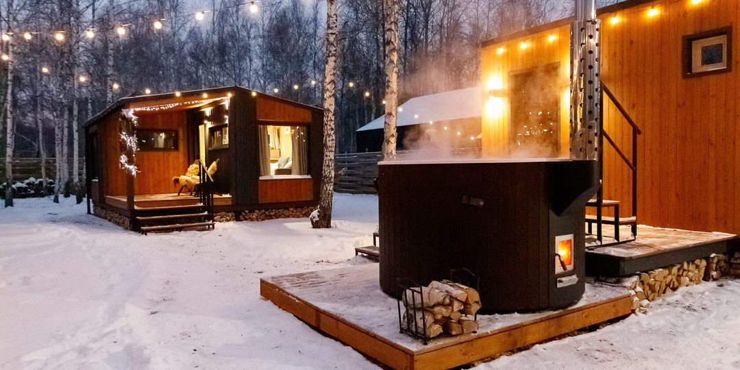 Модульный дом с баней в Тюмени: комфорт и уют для круглогодичного отдыха