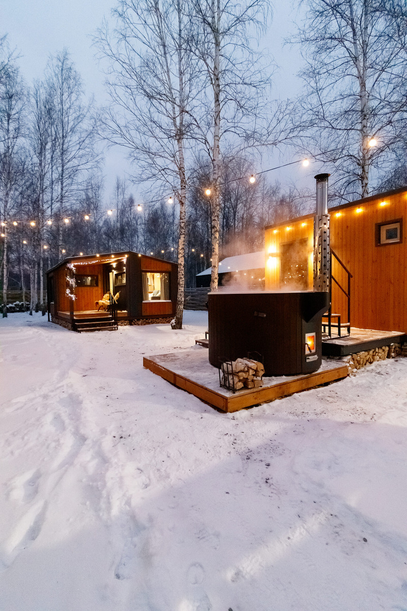 модульный дом с баней