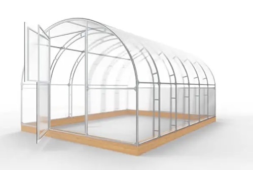 Вот примерно такая у меня теплица, только меньше на 2 метра