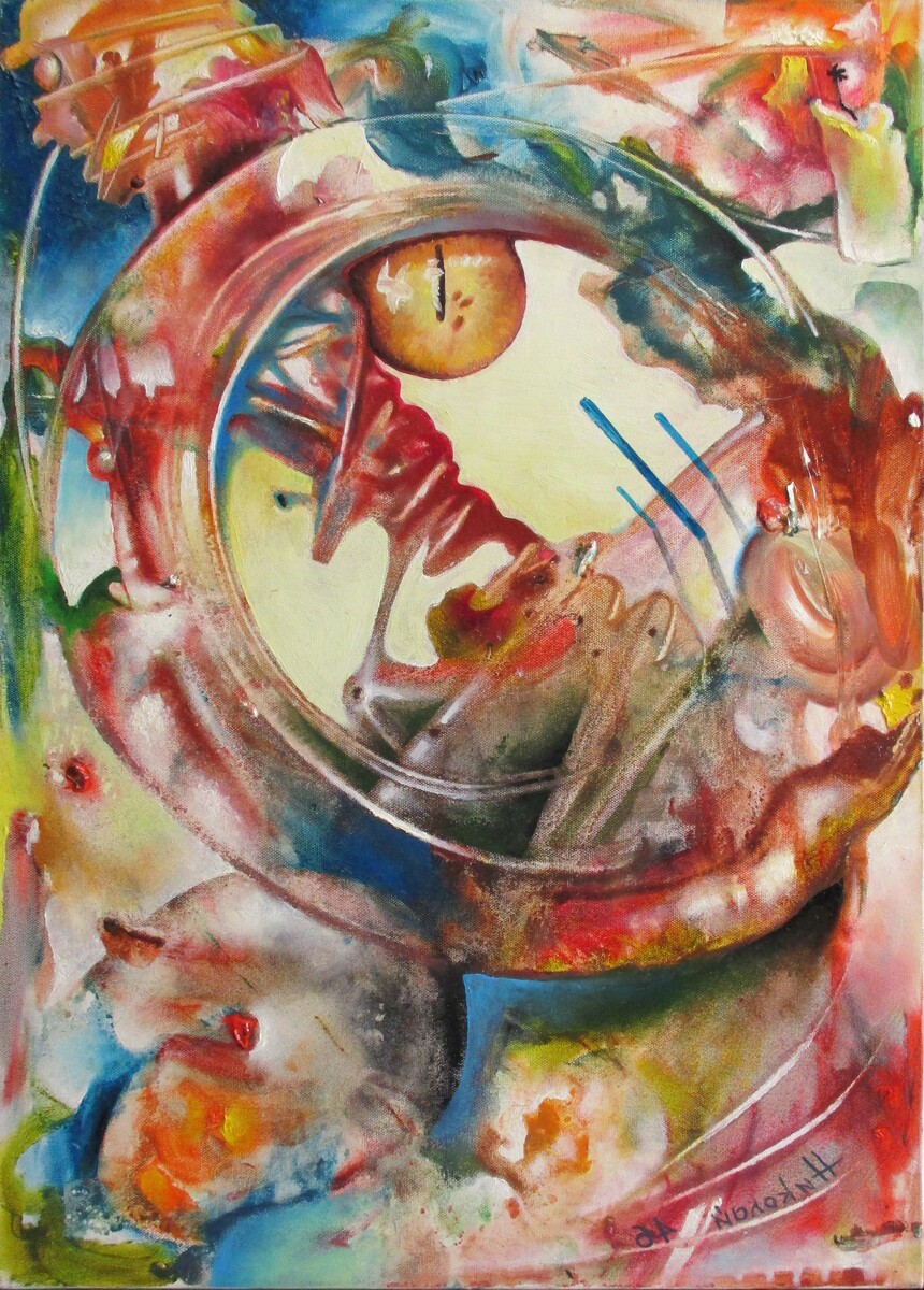 «Идея Кота». Художник Николай Молчанов. Холст, масло. 2005 г. 