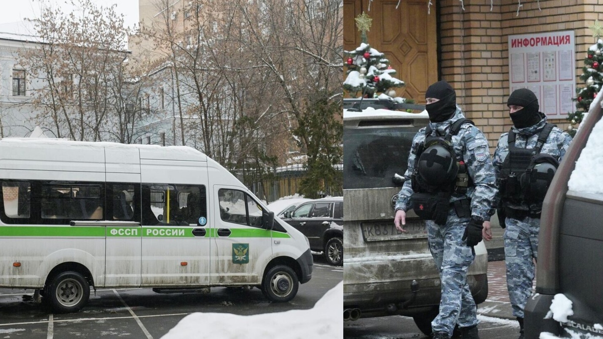 Судебные приставы вышли из дома в Хамовниках