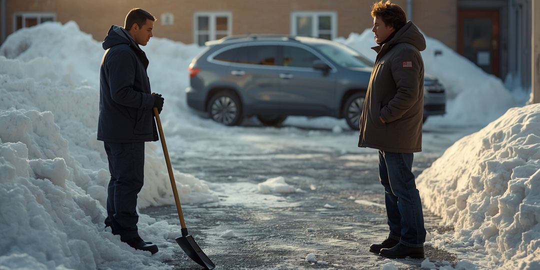 Сосед занял мое расчищенное место. Его ответ заставил меня сесть в машину и плакать.