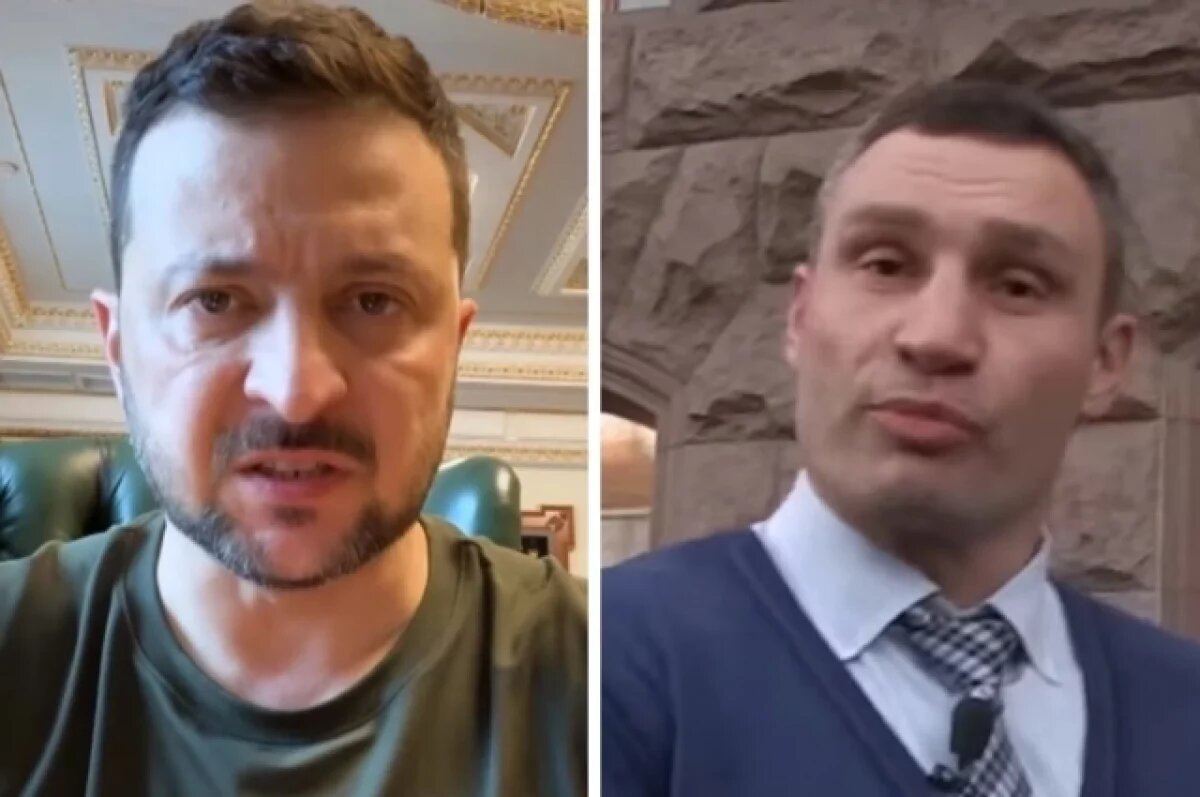    Виталий Кличко (справа) публично «наехал» на Владимира Зеленского.