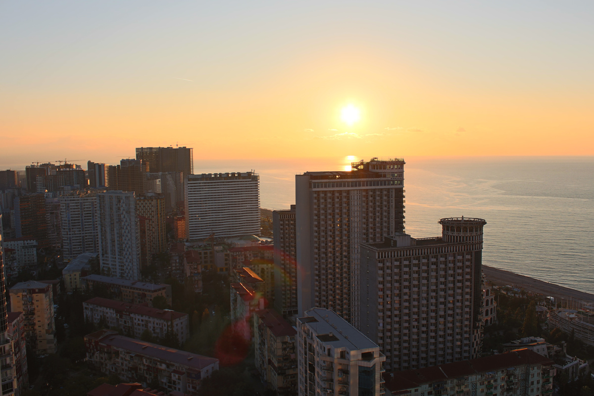 Вид с Орби Сити с 38 этажа