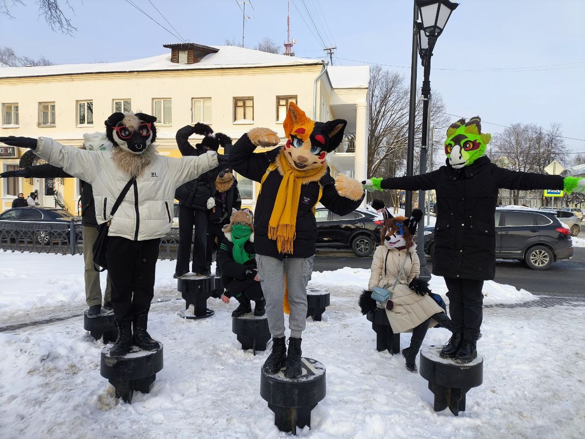 Тверь 17 янвая 2026 год. Фурри прогулка