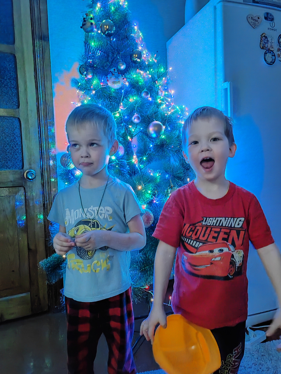 Последние в этом году кадры с ёлкой. Сегодня будут её разбирать🙏