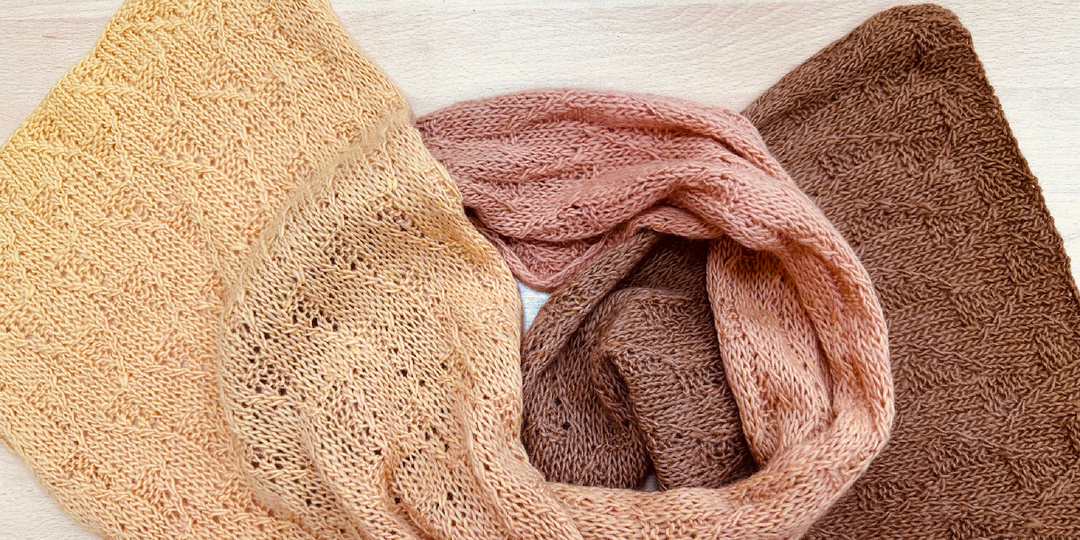 Кашемировый шарф с узором «веточки»/ Описание 🧶