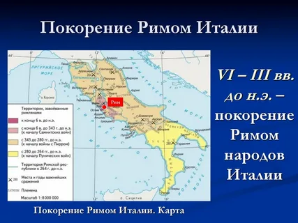 Покорение Римом Италии