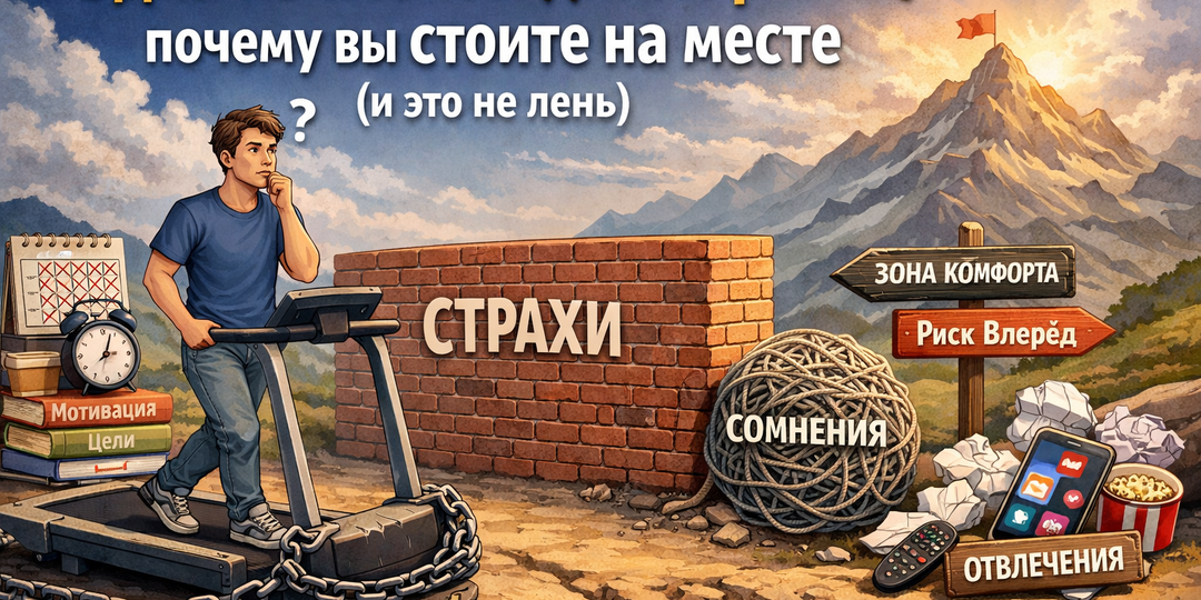 Одна из неочевидных причин, почему вы стоите на месте (и это не лень)