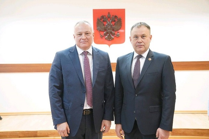    Максим Либер и Илья Середюк. Фото из ТГ-канала Ильи Середюка