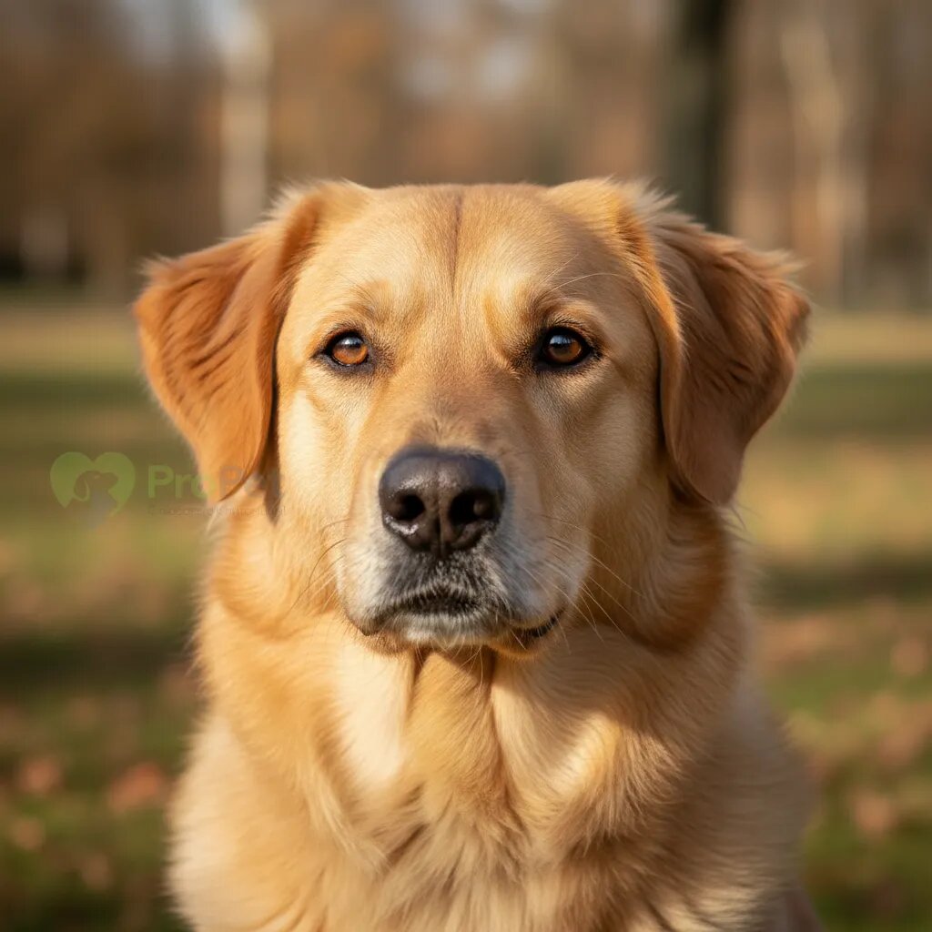 Портрет ховаварта палевого окраса с внимательным взглядом