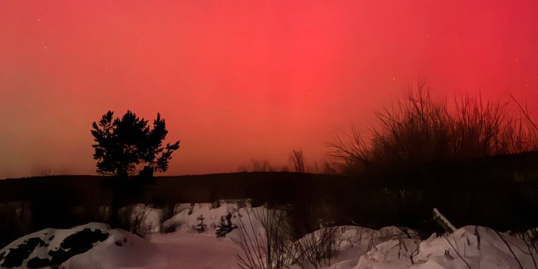 В ночь на 20 января иркутяне наблюдали полярное сияние