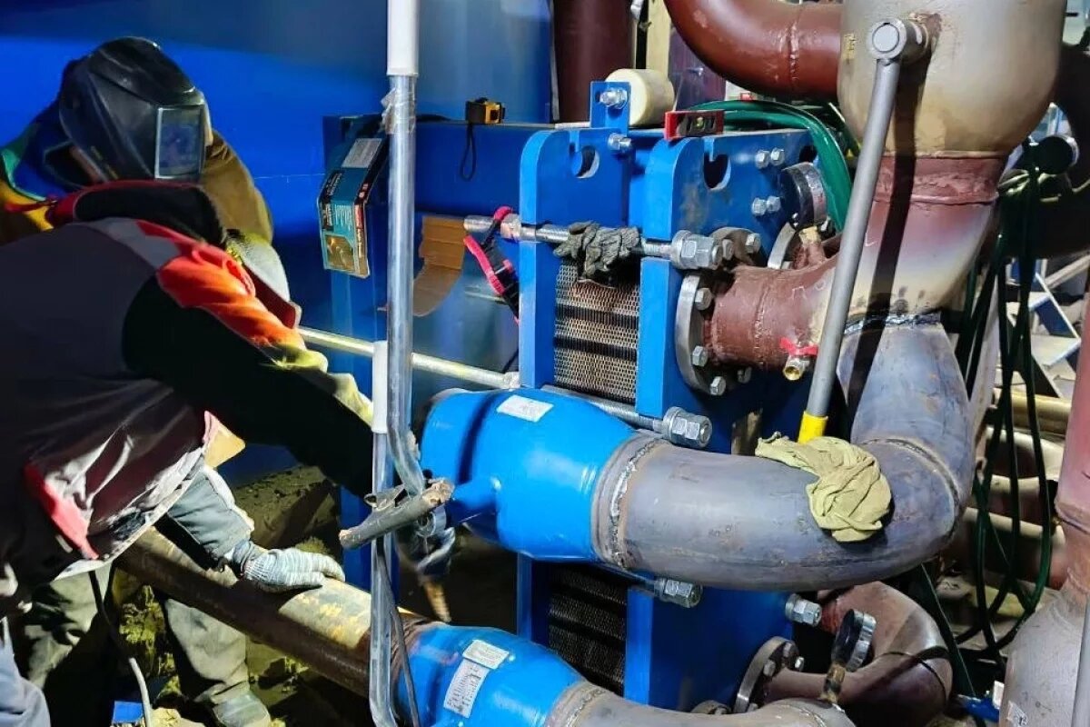    Монтаж мобильных котельных установок завершили в Заплюсье