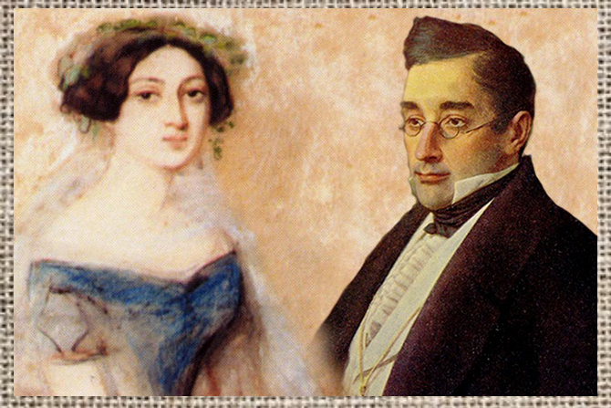 Александр Грибоедов и его жена Нина Чавчавадзе