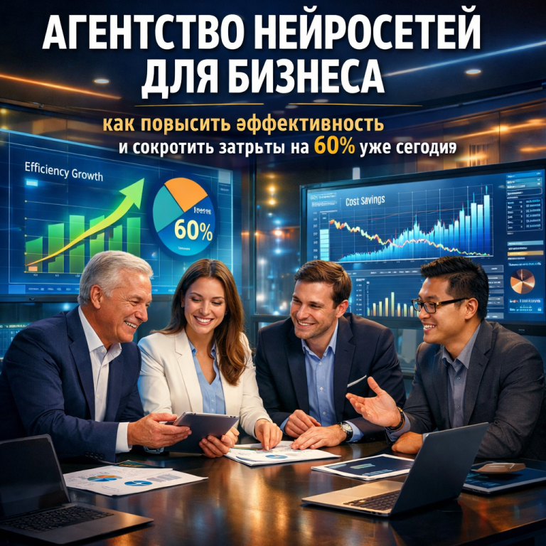    Агентство нейросетей для бизнеса: как повысить эффективность и сократить затраты на 60% уже сегодня Сергей