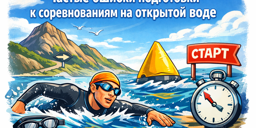 🏊‍♂️ Частые ошибки подготовки к соревнованиям на открытой воде — и как их избежать