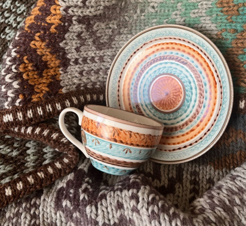 Плед сестры и моя чайная пара)