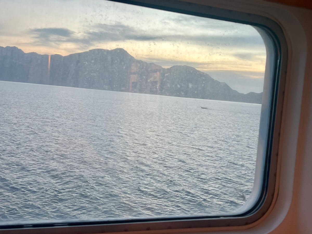 Вид из окошка каюты