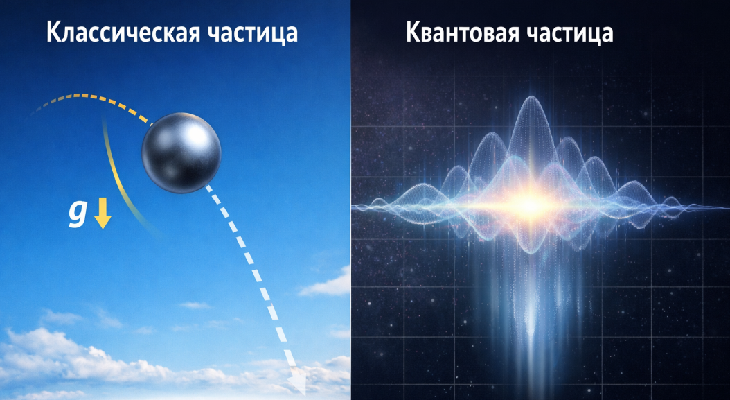 Два типа частиц